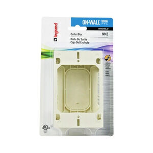 Legrand Wiremold NMW2 Ivory Nonmetallic Plastic Raceway 1 Gang Outlet Start Box